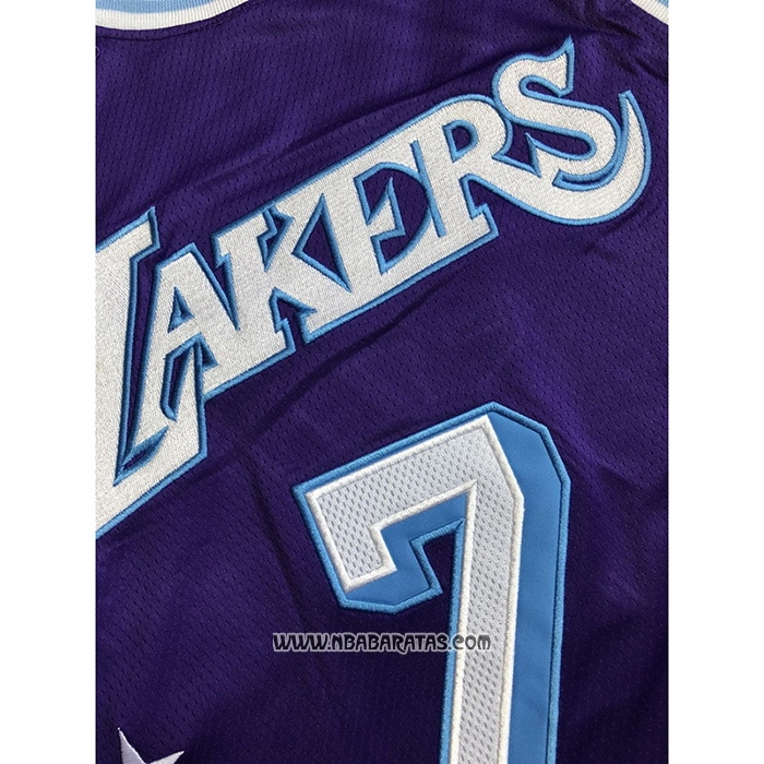 Camiseta Los Angeles Lakers Carmelo Anthony #7 Ciudad 2021-22 Violeta